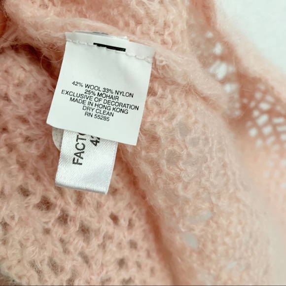 Express Wool Nylon Mohair Blend Knit Top Small - Picture 4 of 4